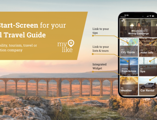New Start Screen for Your Digital Travel Guide & Mobile Concierge